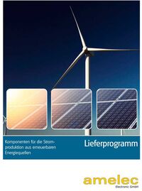 Katalog: Komponenten für die Stromproduktion aus erneuerbaren Energiequellen
